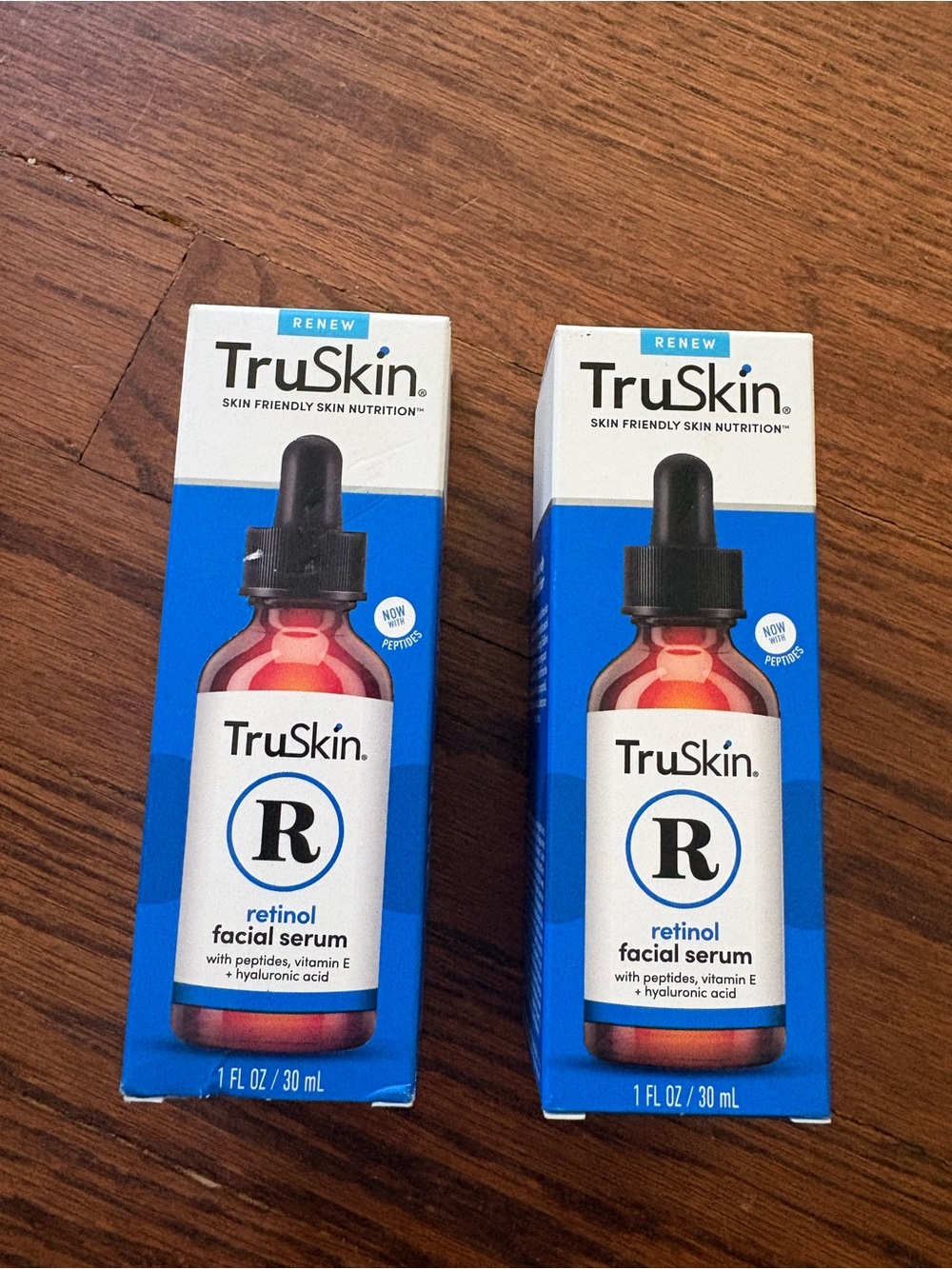 TruSkin Retinol Face Serum Anti-Aging Peptides Hyaluronic Acid & Vit E, 1 fl oz